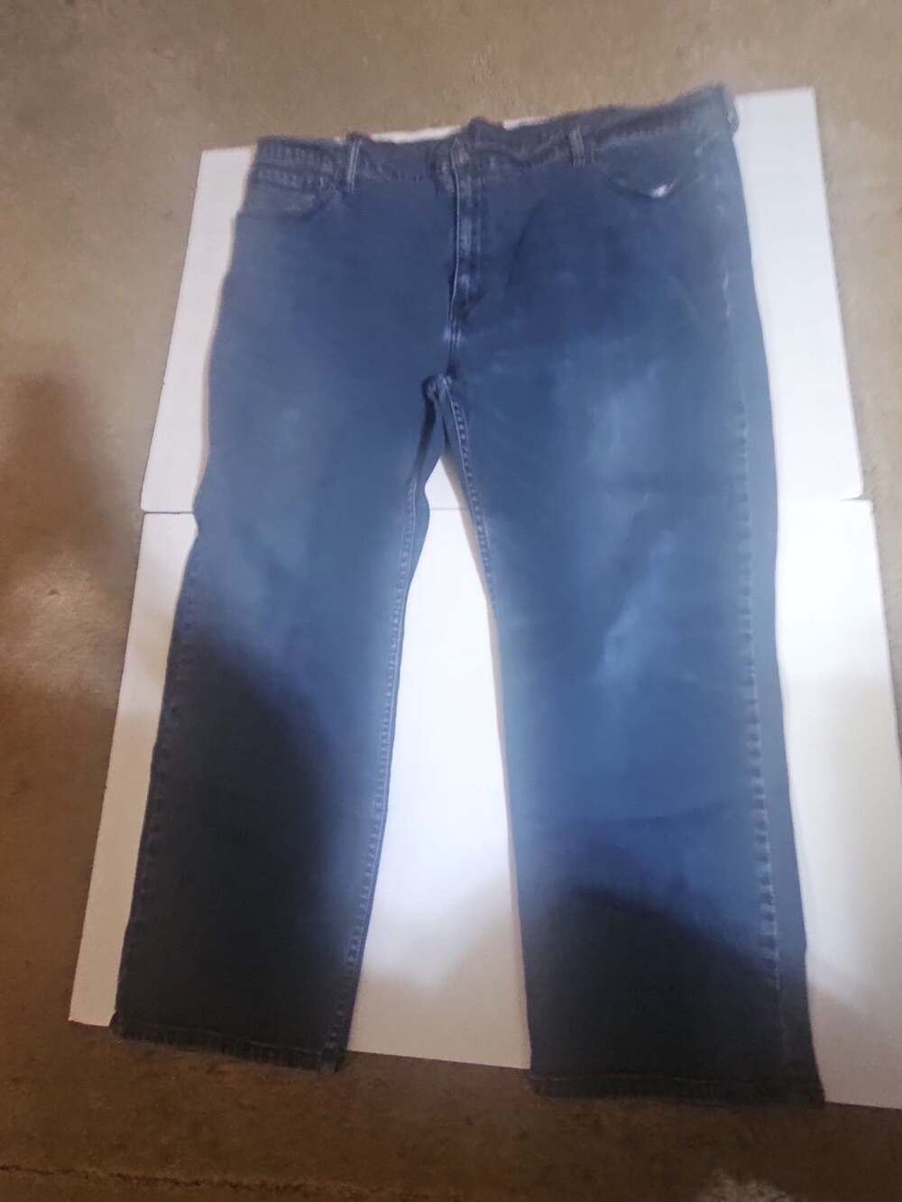 Levi's 514 Slim Straight Jeans Size W50 L29 Blue Denim